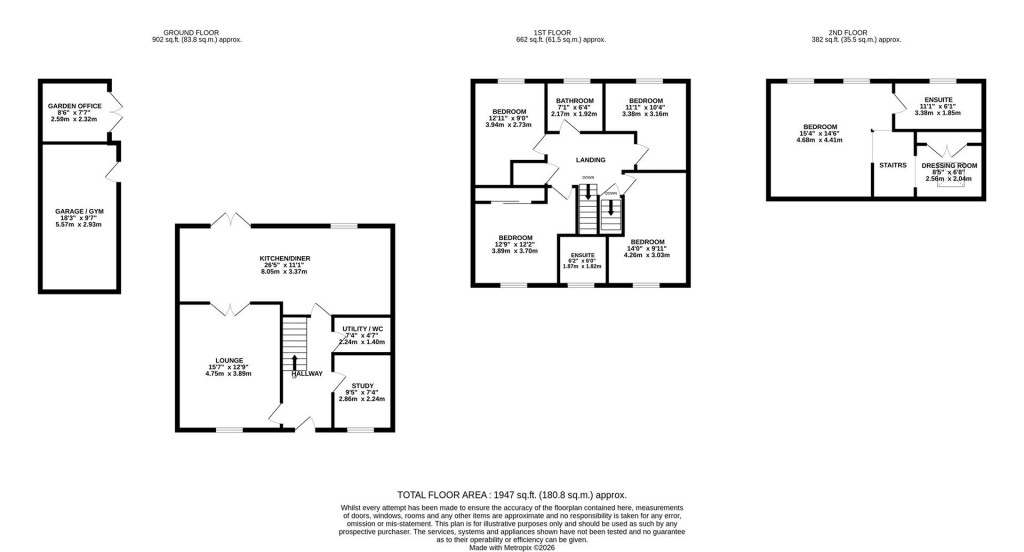 Floorplans For Mayfly Road, Northampton