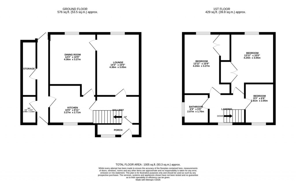 Floorplans For Milton Road, Corby