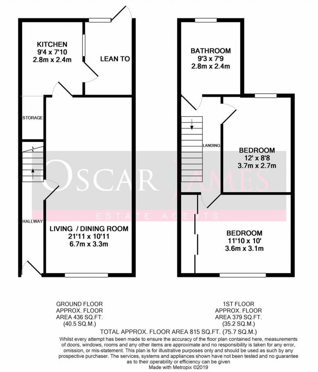 Floorplans For Cornwall Road, Kettering
