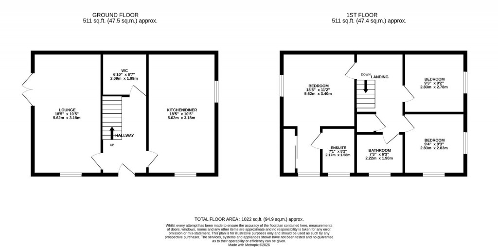 Floorplans For Hodder Street, Northampton