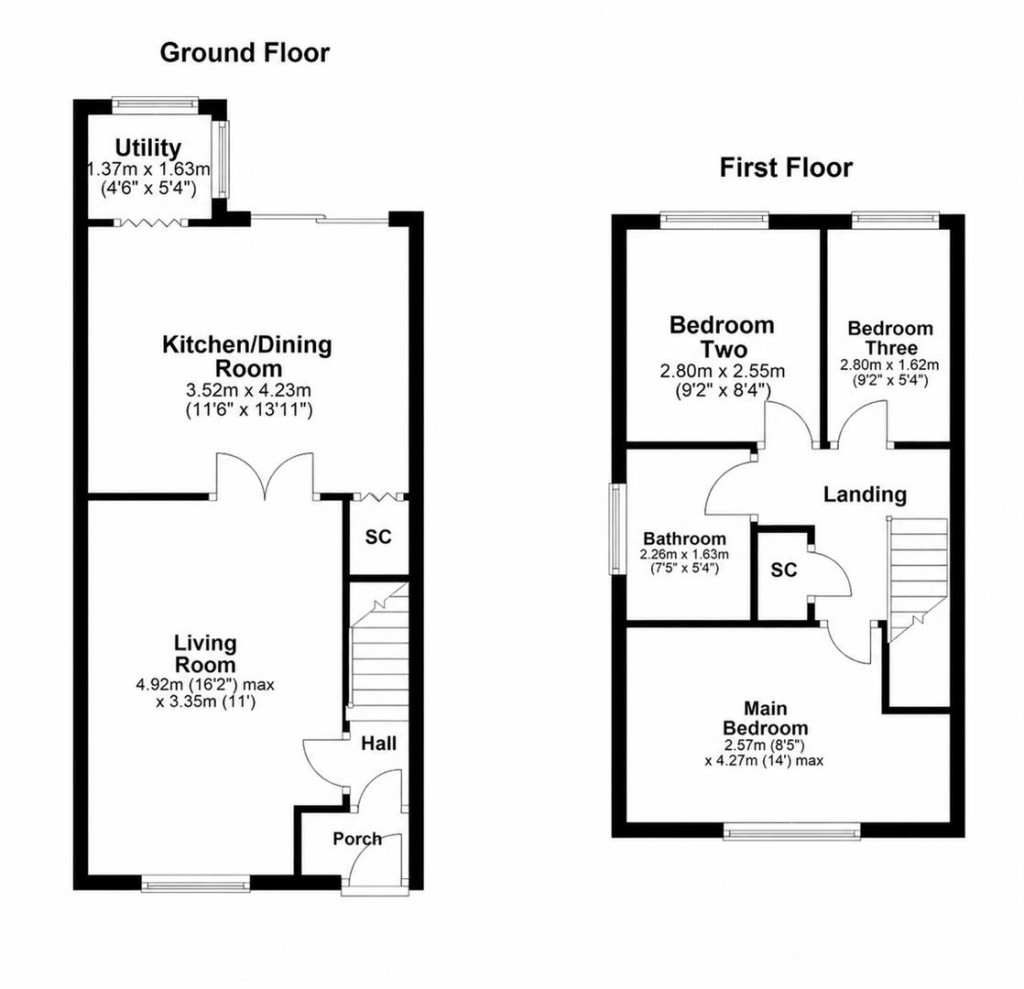 Floorplans For Arden Way, Market Harborough