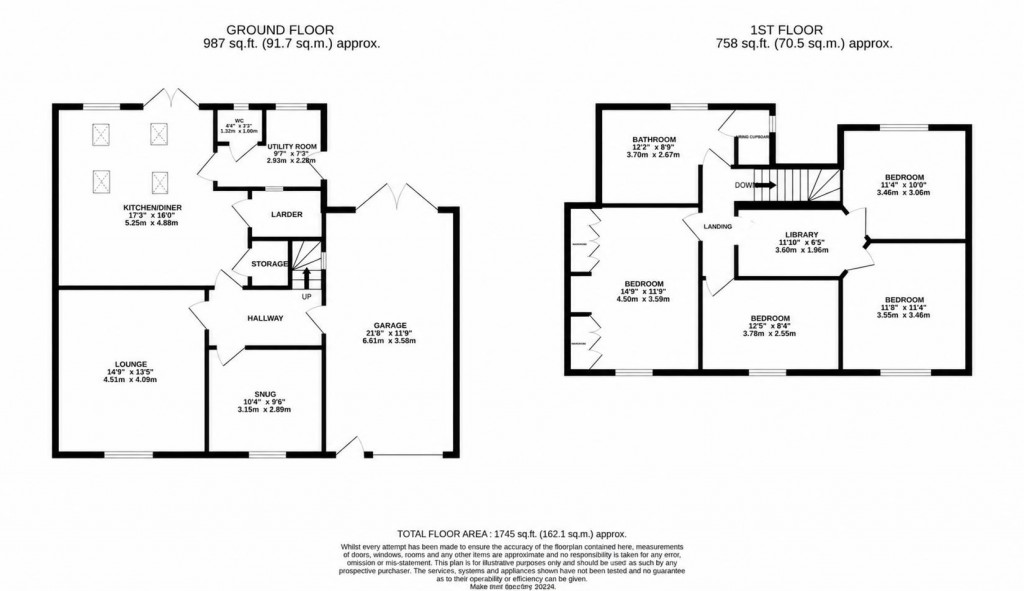 Floorplans For Church Street, Burton Latimer