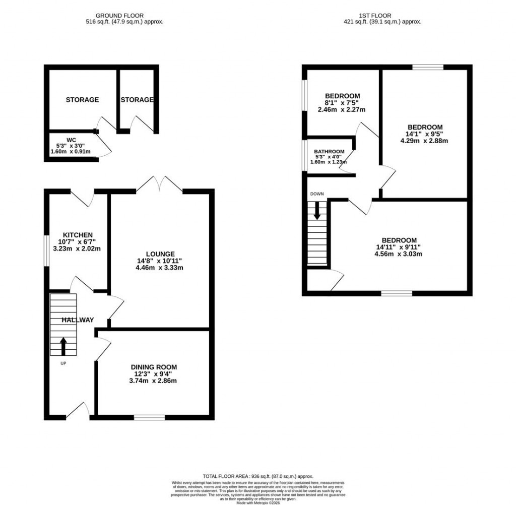 Floorplans For Harrington Road, Desborough, Kettering