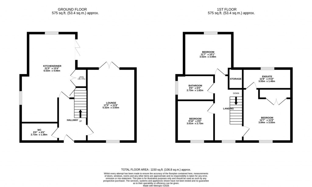 Floorplans For Luna Drive, Barton Seagrave