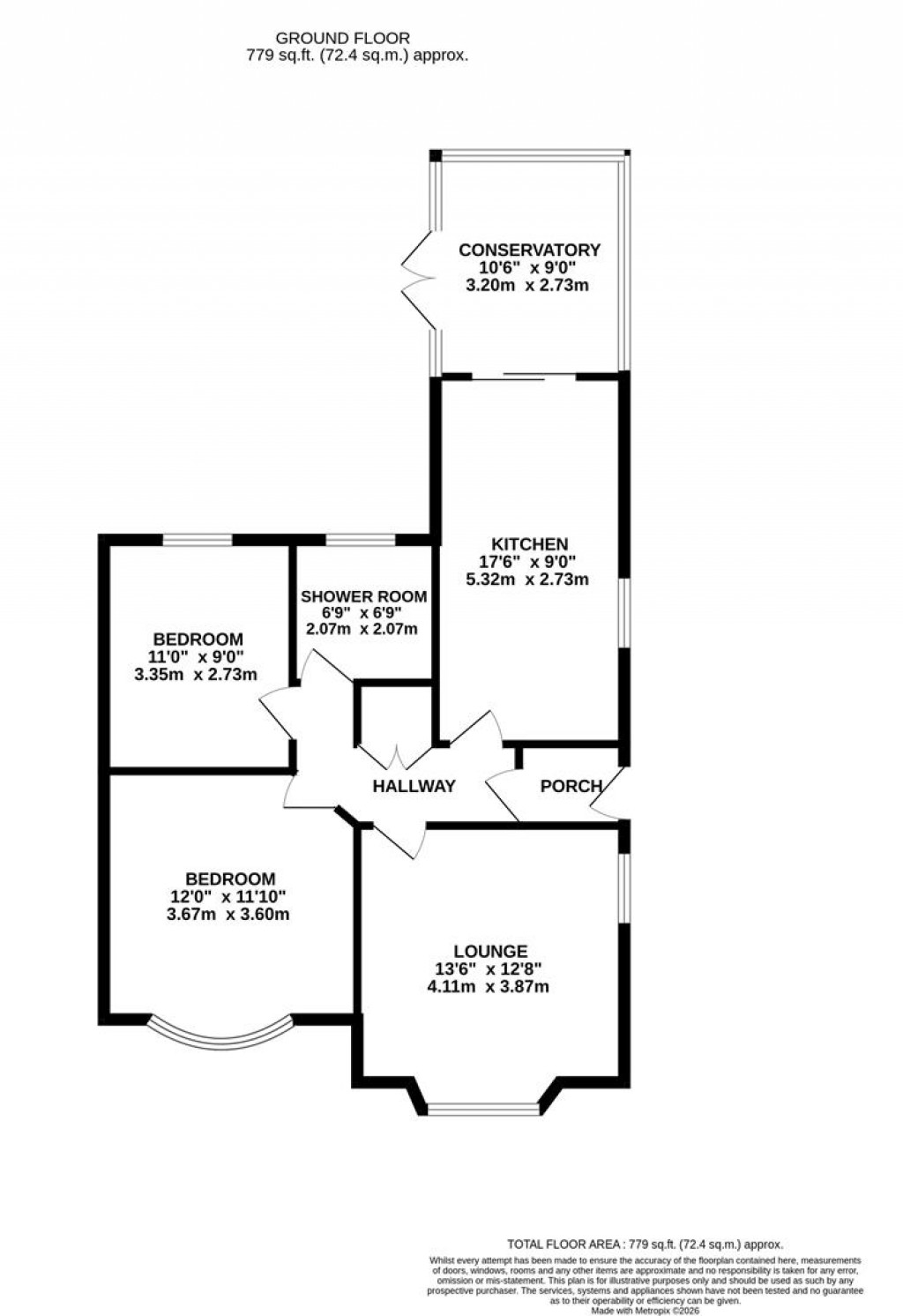 Floorplans For Windermere Road, Kettering