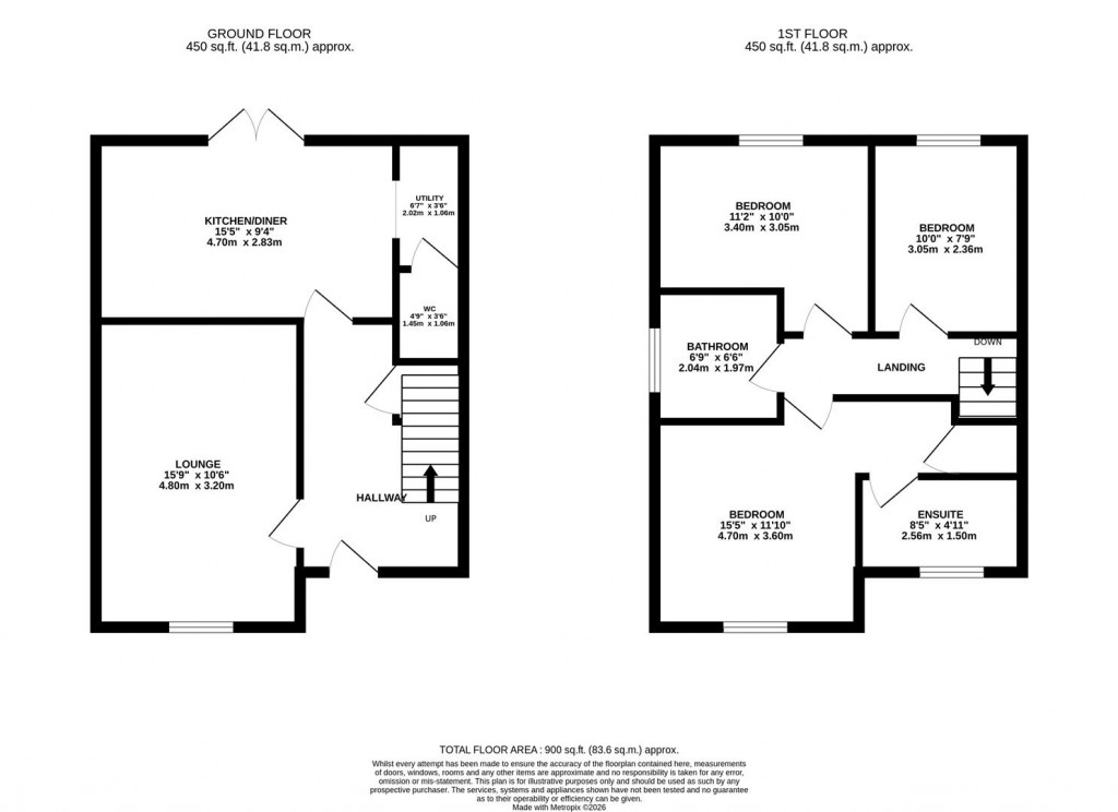 Floorplans For Dunlin Drive, Desborough