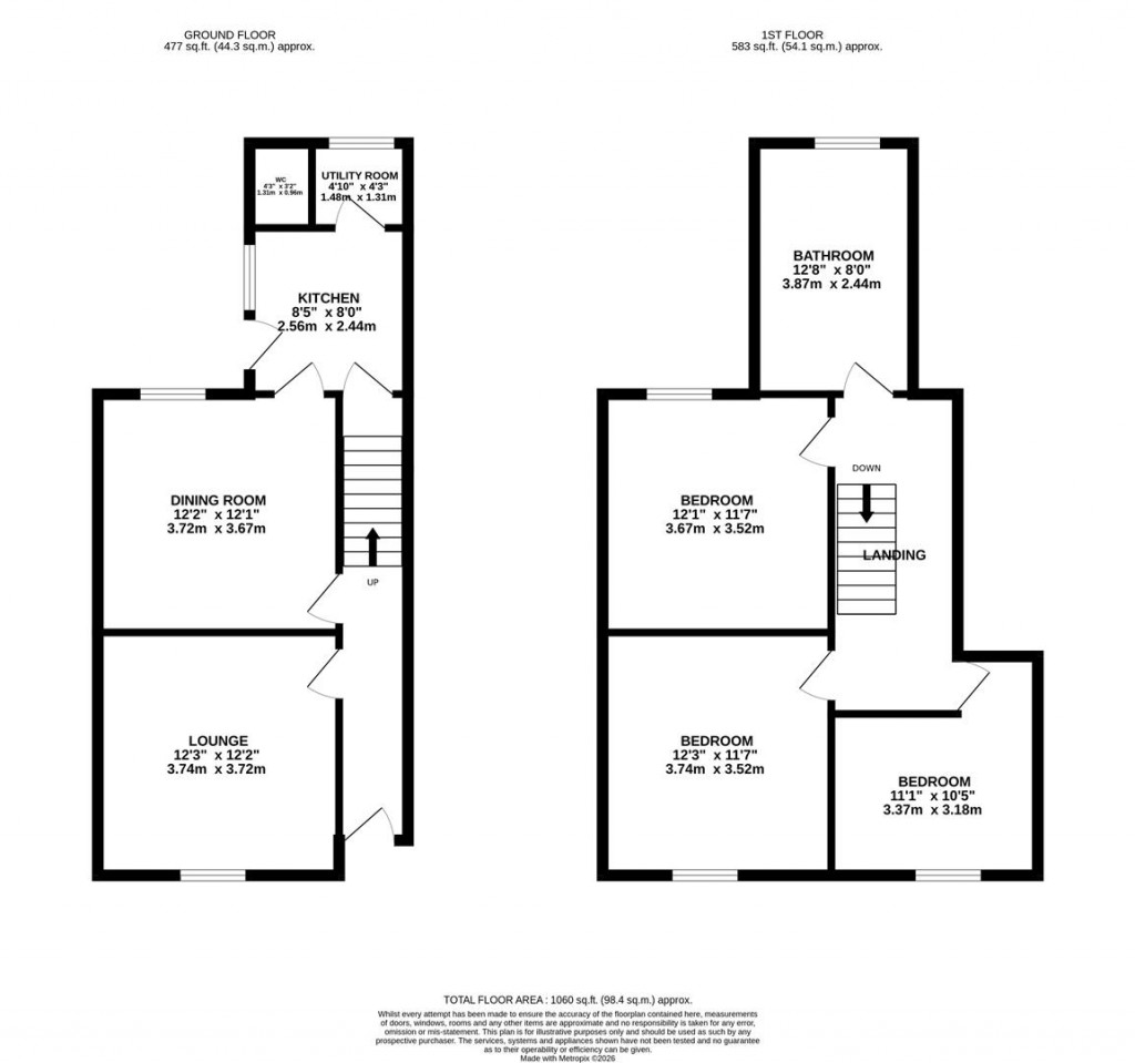 Floorplans For Regent Street, Kettering