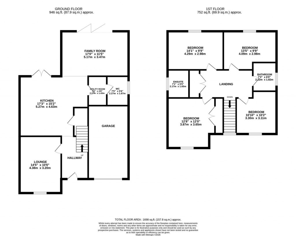 Floorplans For Buckthorn Drive, Barton Seagrave