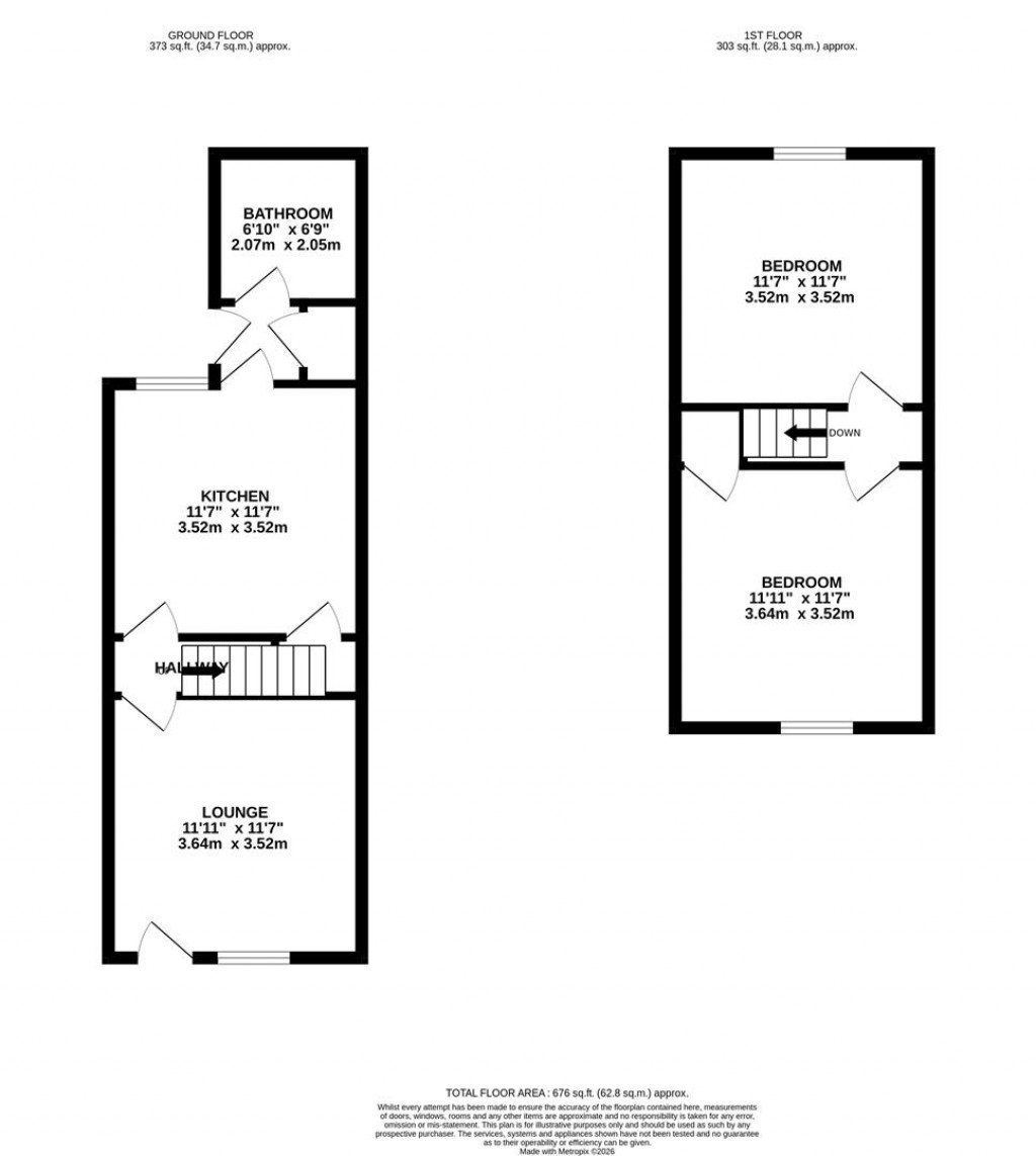 Floorplans For Edinburgh Road, Kettering