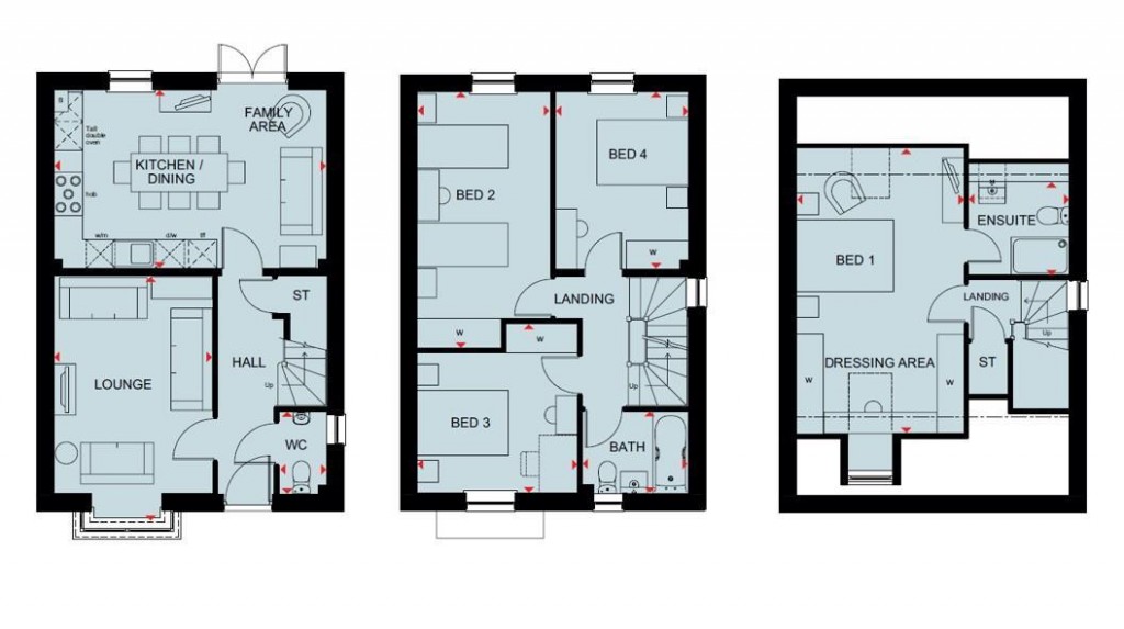 Floorplans For Tansy Road, Corby