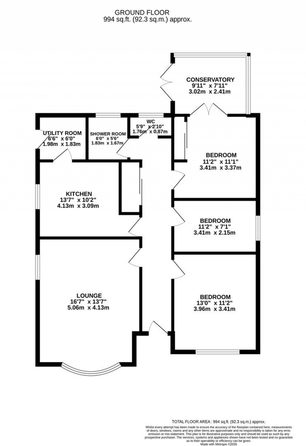 Floorplans For Cranford Road, Burton Latimer