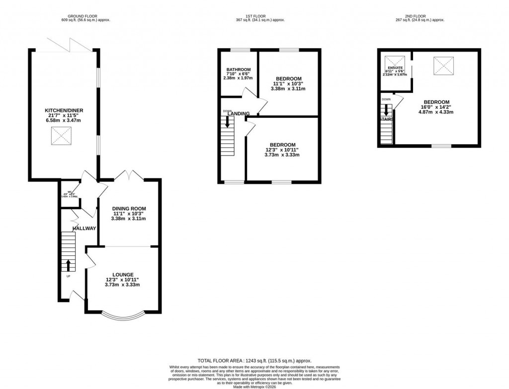 Floorplans For Northampton Road, Higham Ferrers