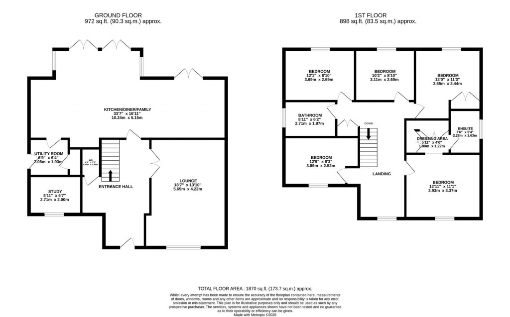 Floorplans For Townend Close, Husbands Bosworth, Lutterworth