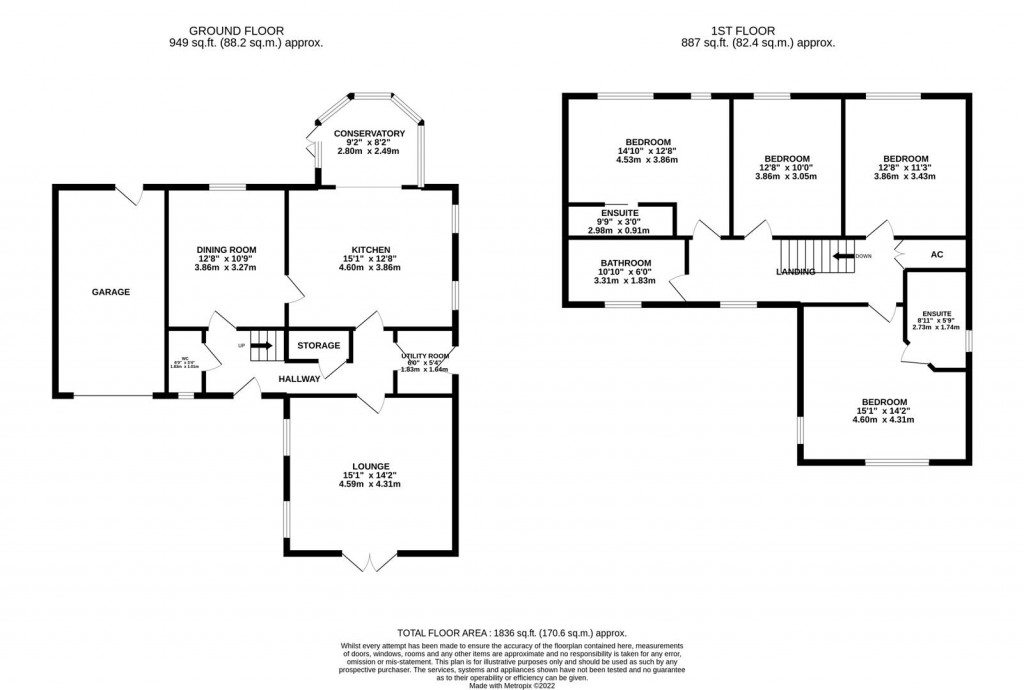 Floorplans For Desborough Road, Rushton
