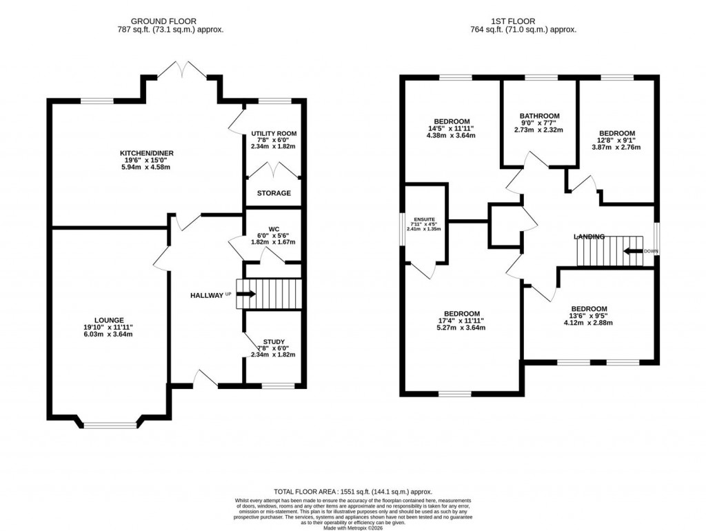 Floorplans For Galena Drive, Glenvale Park, Wellingborough