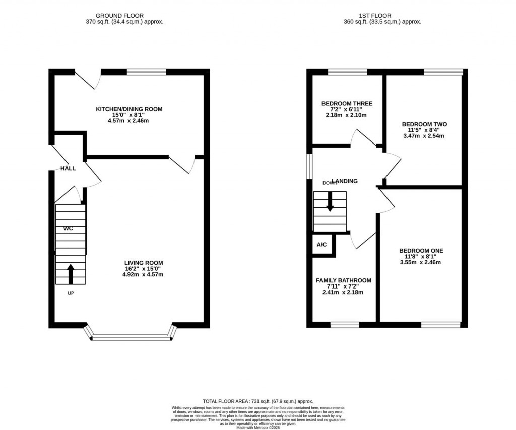 Floorplans For Skinner Avenue, Upton, Northampton