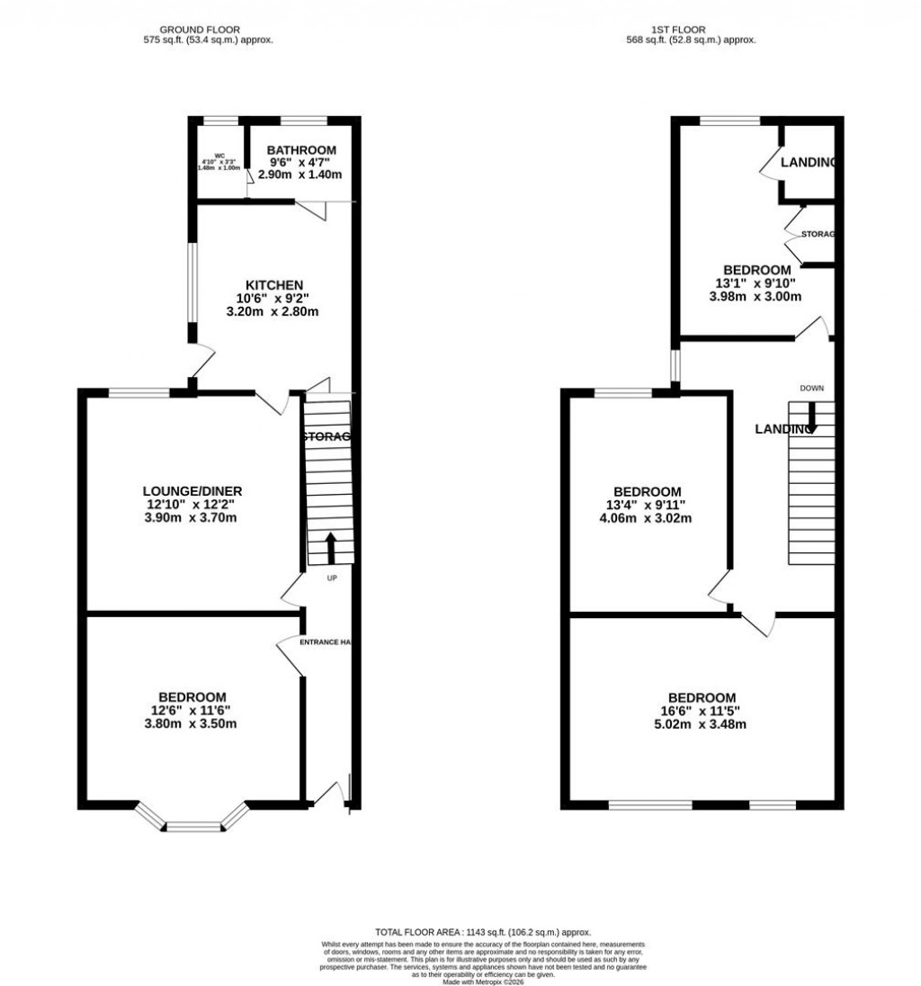 Floorplans For Mill Road, Kettering