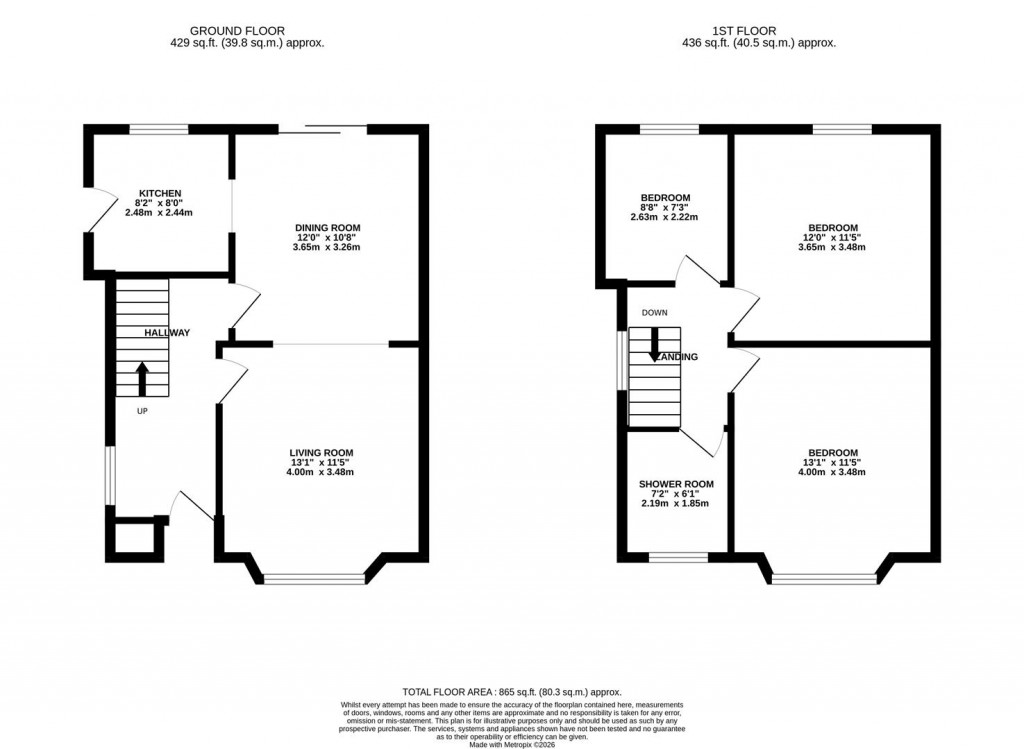 Floorplans For Coniston Road, Kettering