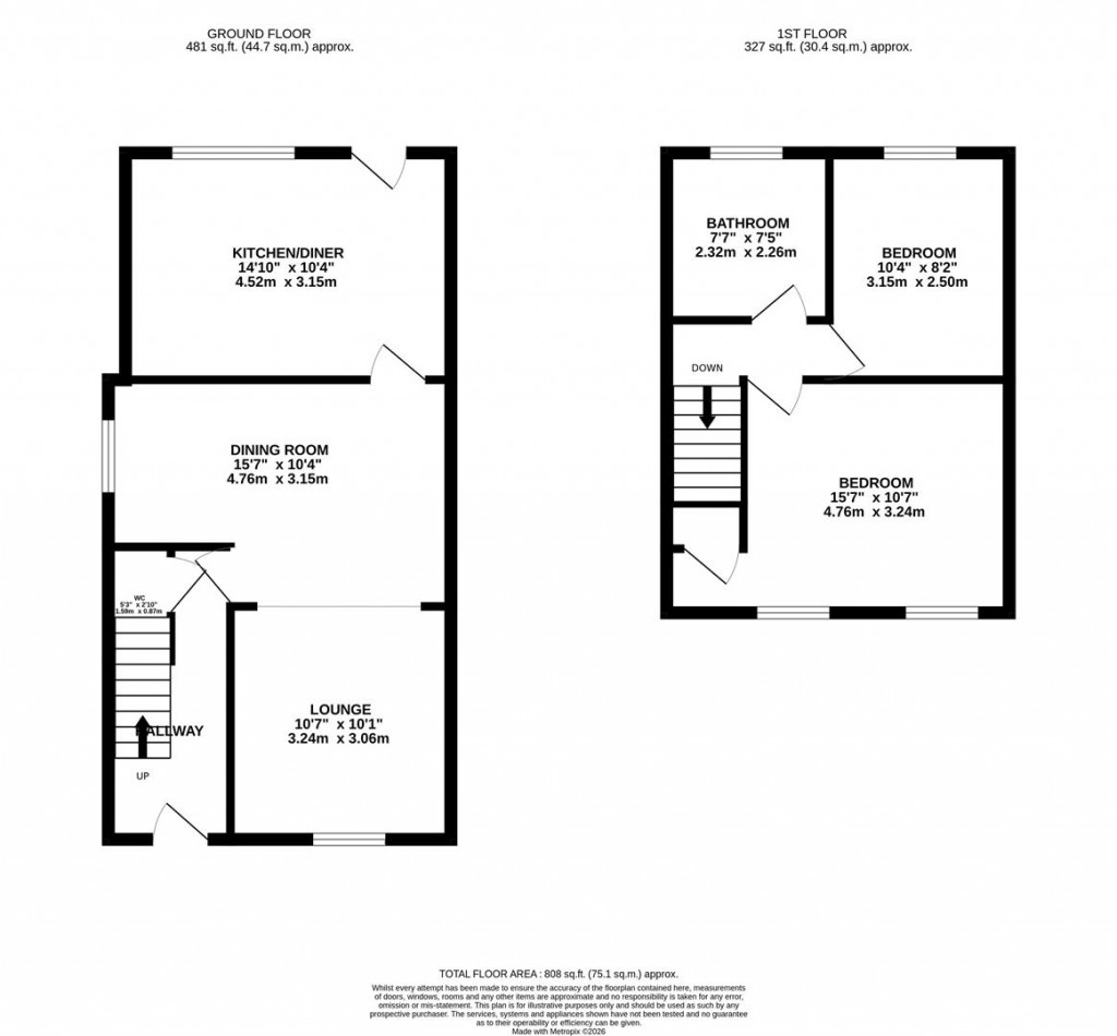 Floorplans For Foxton Road, Lubenham, Market Harborough