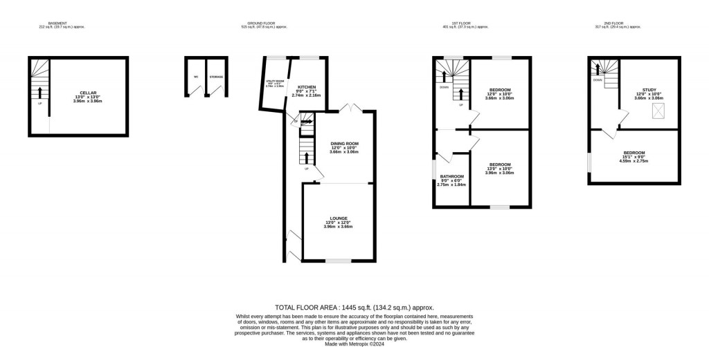 Floorplans For Oxford Street, Wellingborough