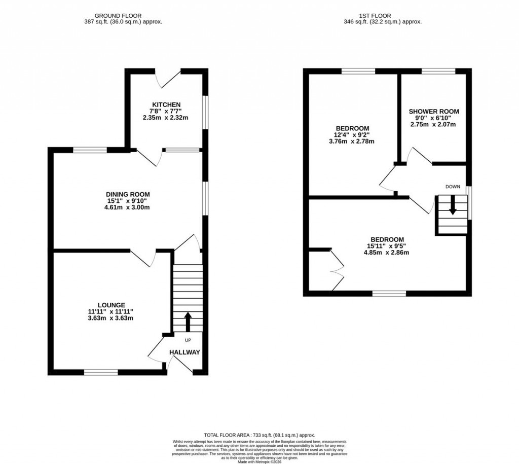 Floorplans For Bird Street, Burton Latimer