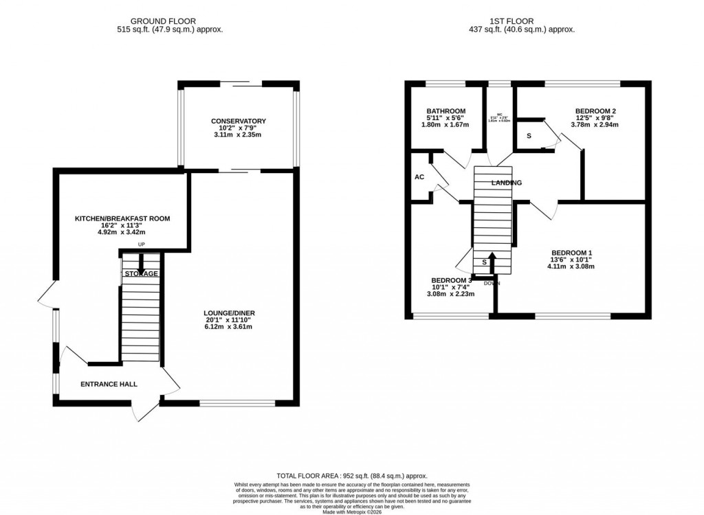 Floorplans For Farmstead Road, Corby