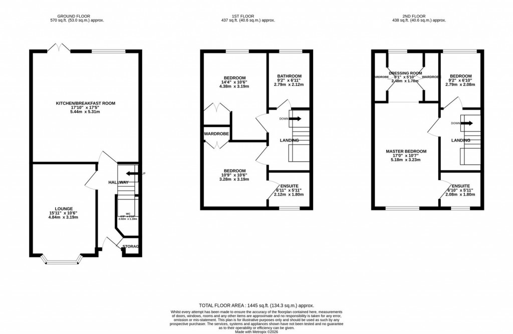 Floorplans For Frank Large Walk, St. Crispin, Northampton