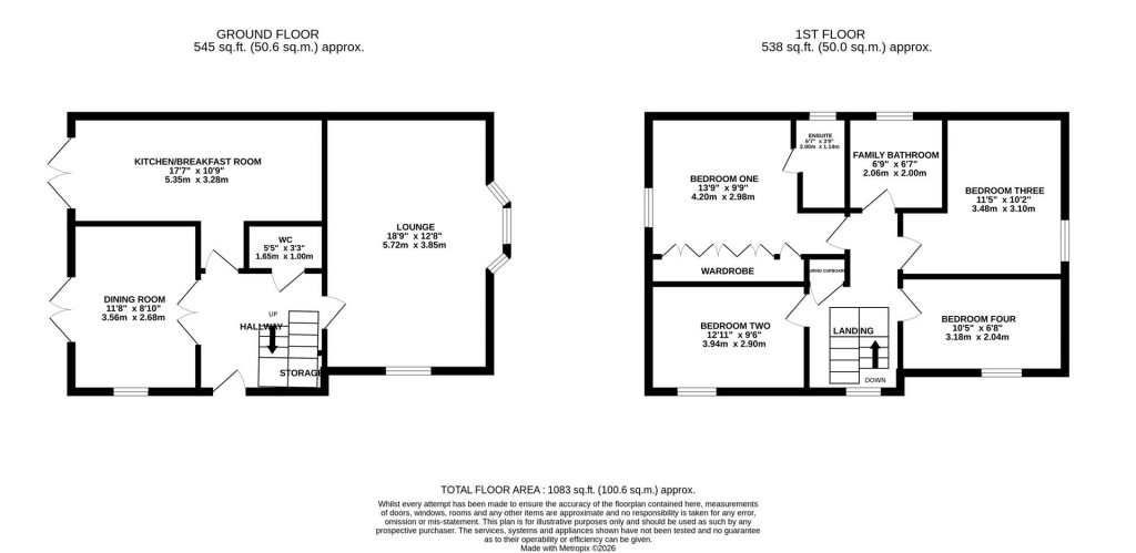 Floorplans For Padmans Close, Mawsley, Kettering
