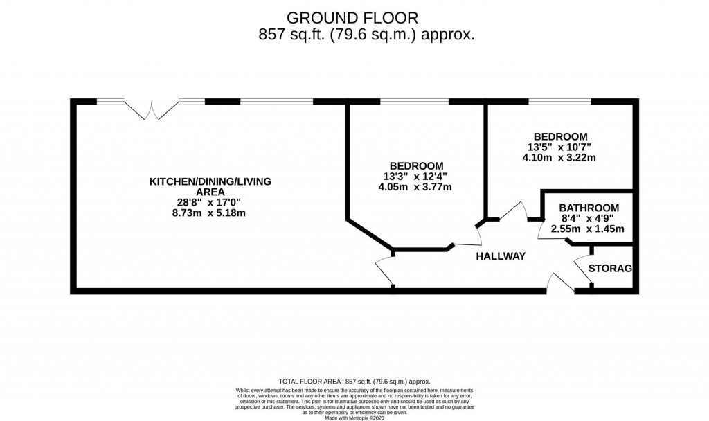 Floorplans For Duke Street, Northampton