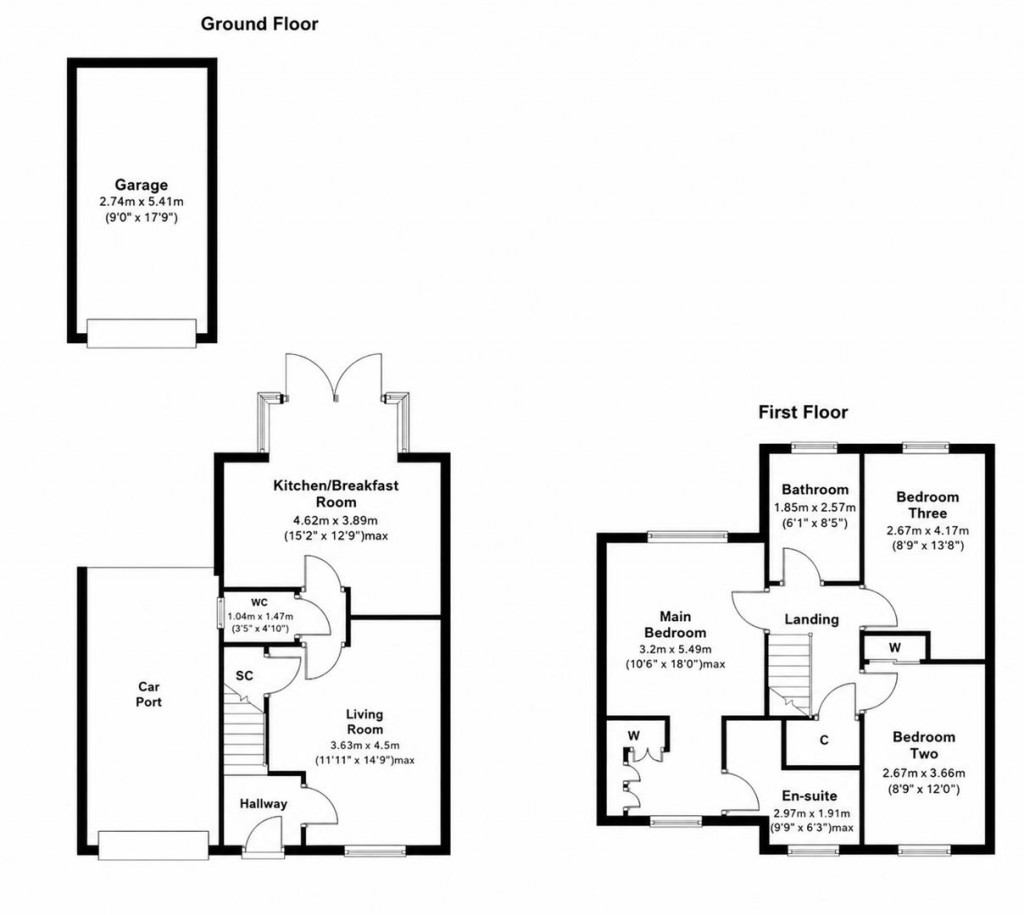 Floorplans For Harvest Road, Market Harborough