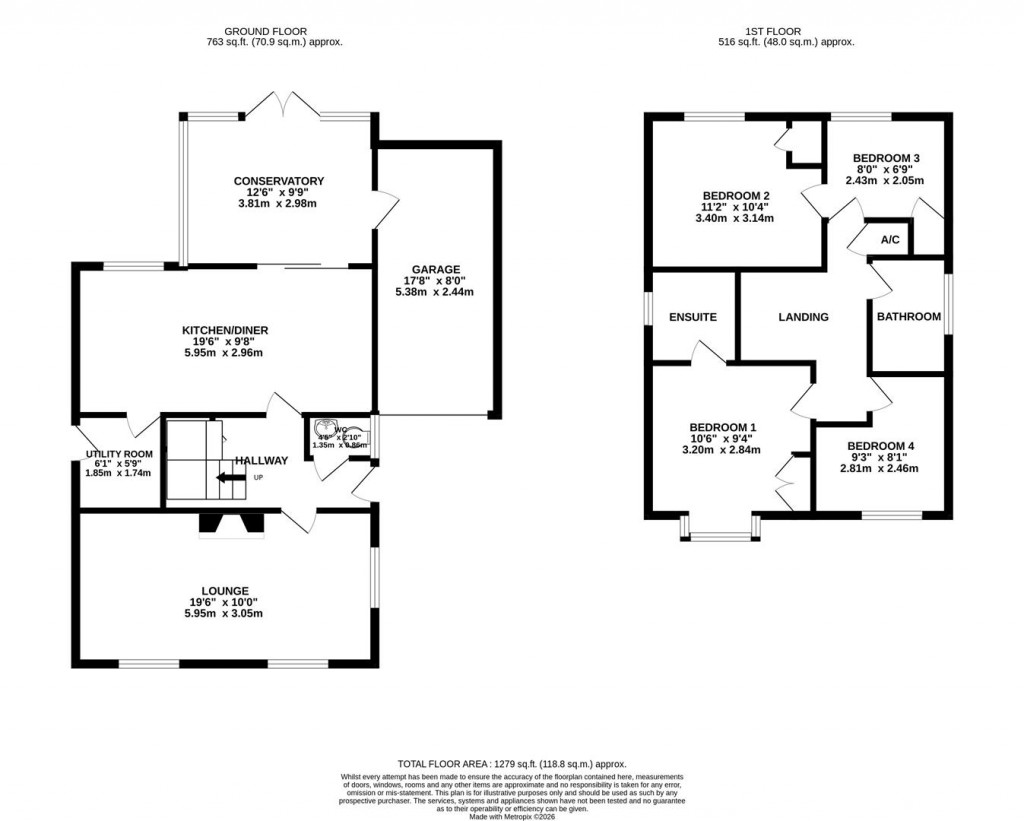 Floorplans For Liberty Drive, Northampton