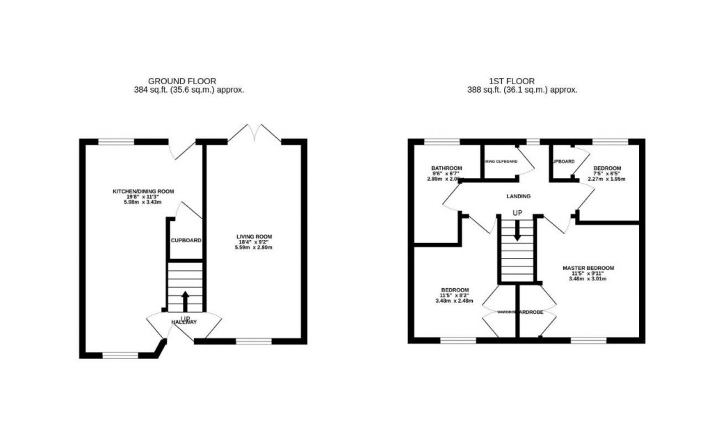 Floorplans For Kingsthorpe Avenue, Corby