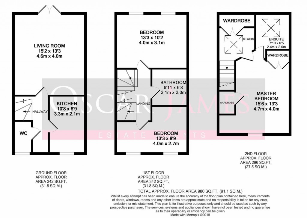 Floorplans For Coles Close, Burton Latimer, Kettering