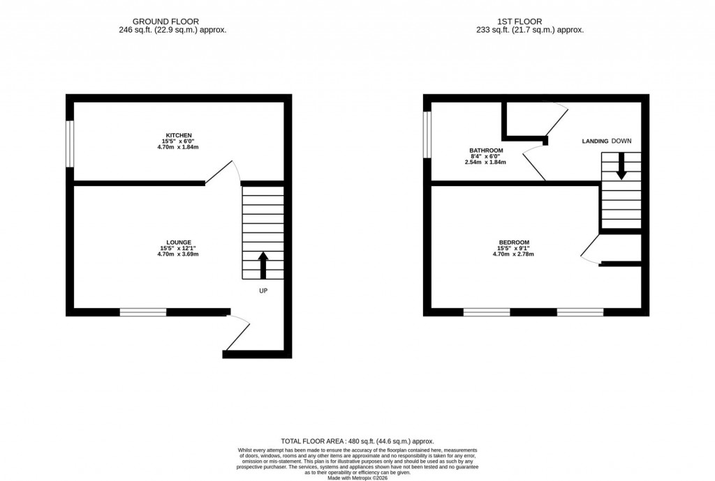 Floorplans For Gainsborough Court, Corby