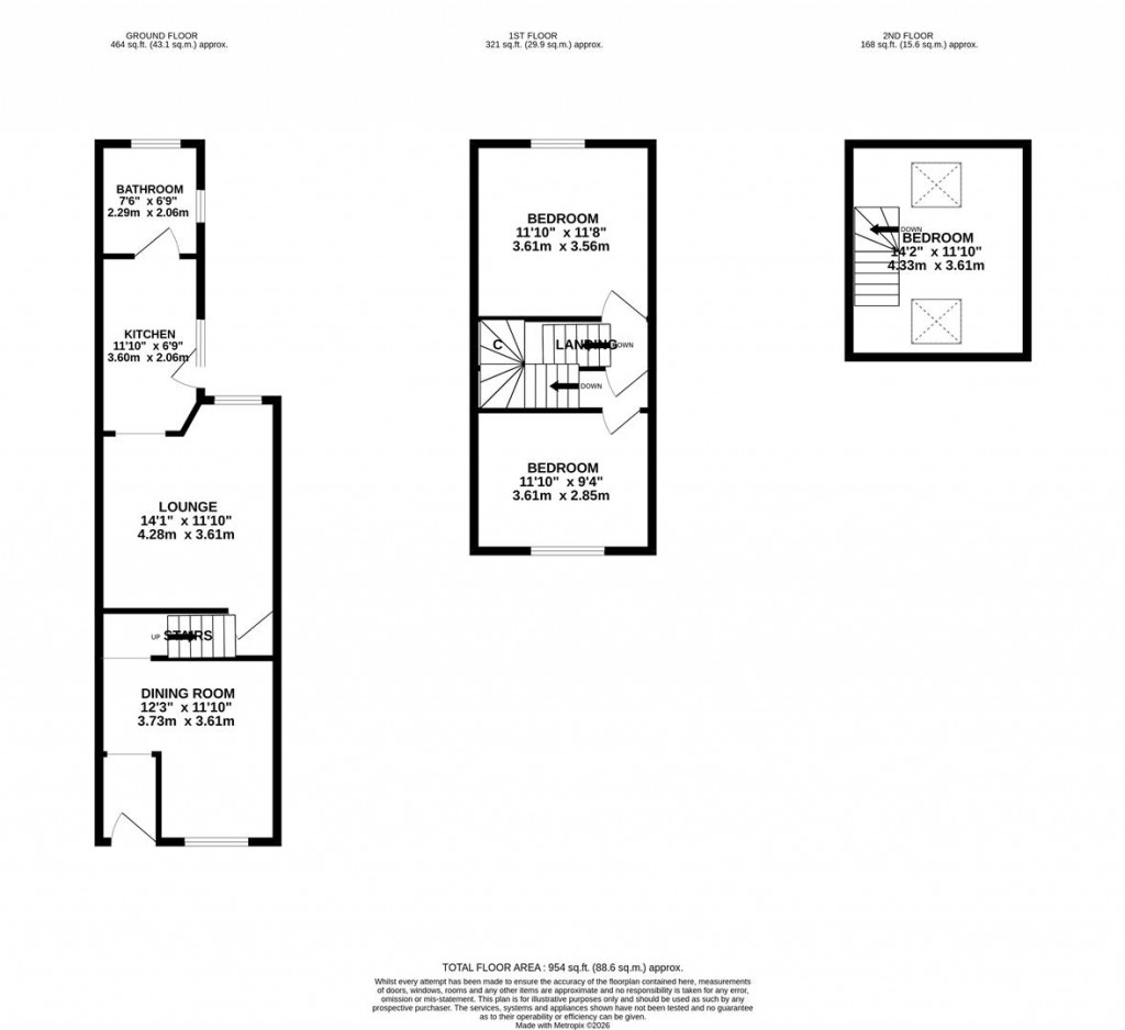 Floorplans For Victoria Street, Burton Latimer