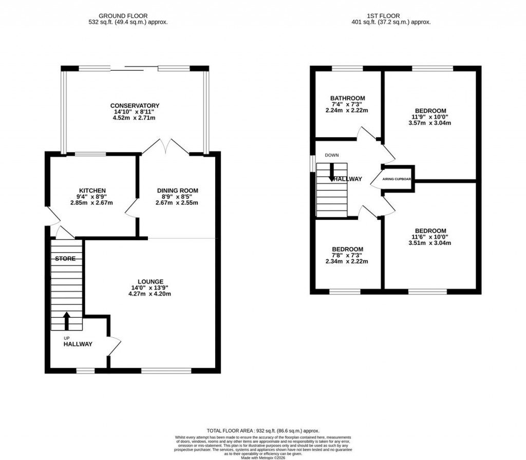 Floorplans For Pennine Way, Kettering