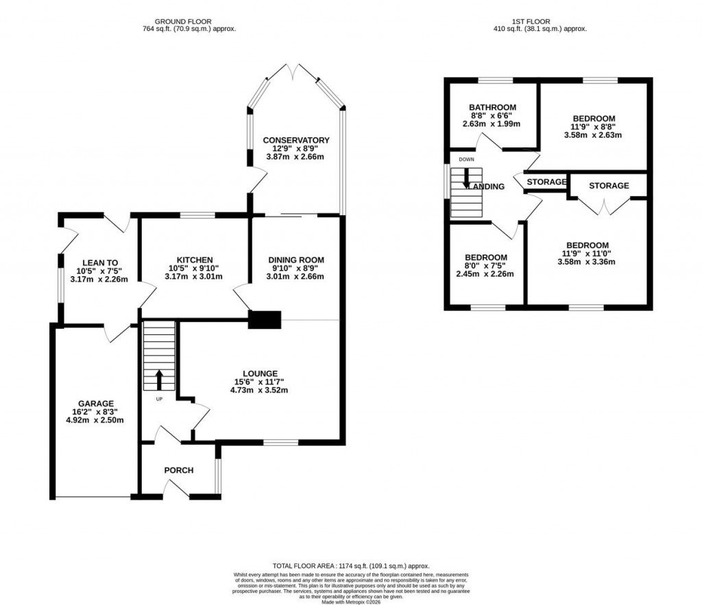 Floorplans For Collaton Road, Wigston