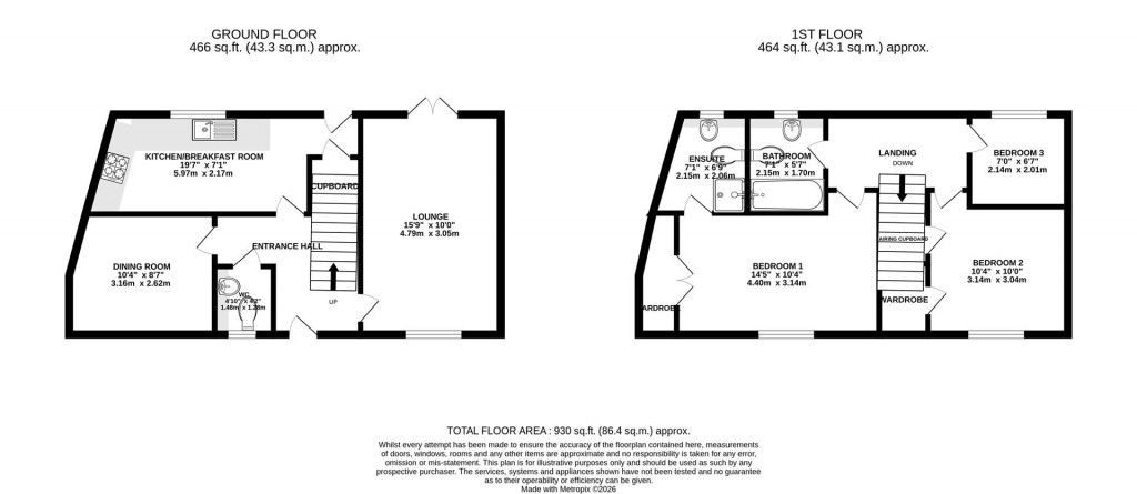 Floorplans For School Lane, Higham Ferrers