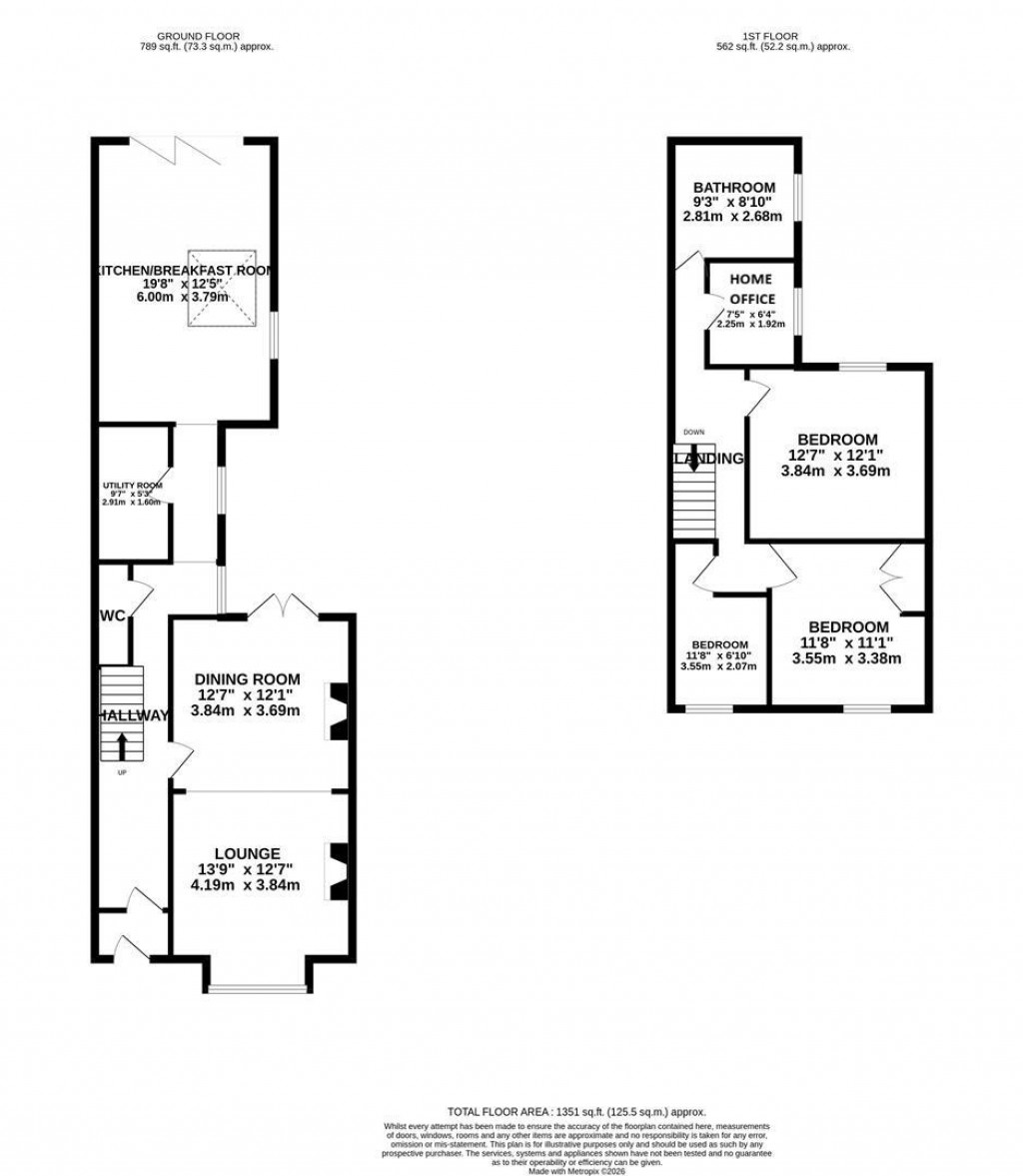 Floorplans For Grove Street, Higham Ferrers