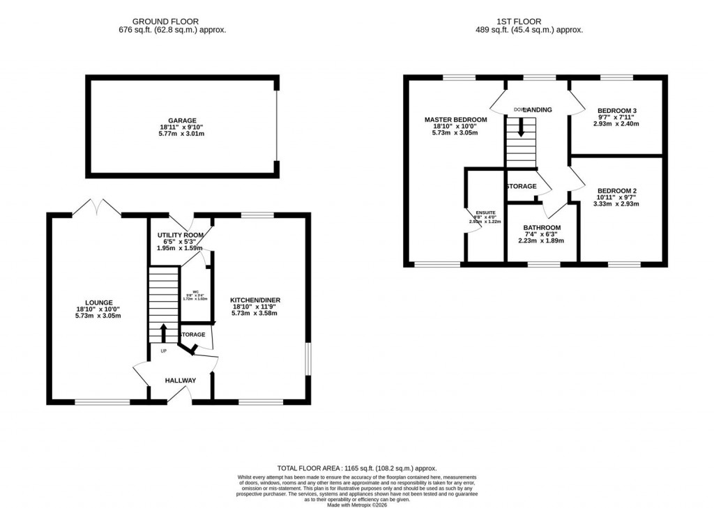 Floorplans For Egan Close, Weldon, Corby