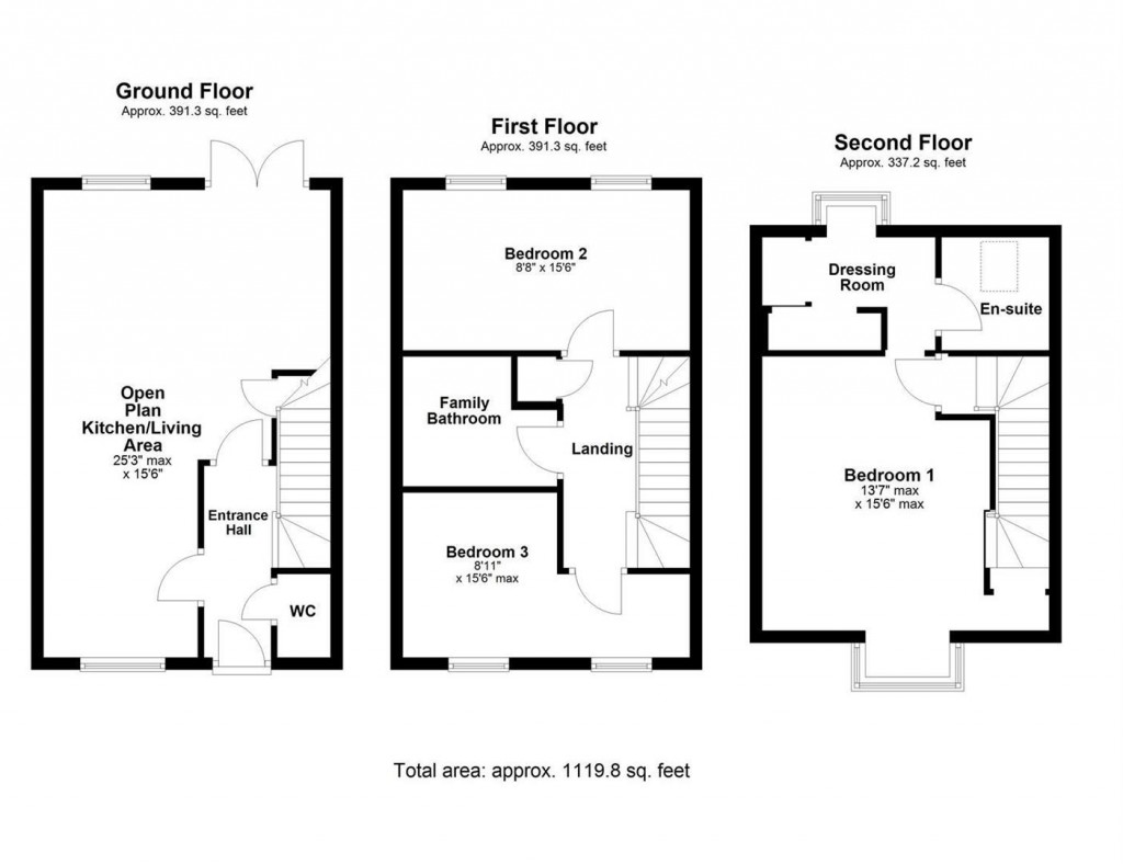 Floorplans For Roman Road, Little Stanion