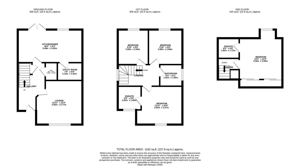 Floorplans For Bowman Road, Weldon, Corby