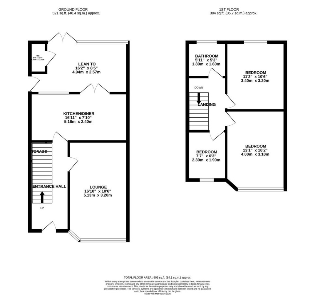 Floorplans For Trafalgar Road, Kettering