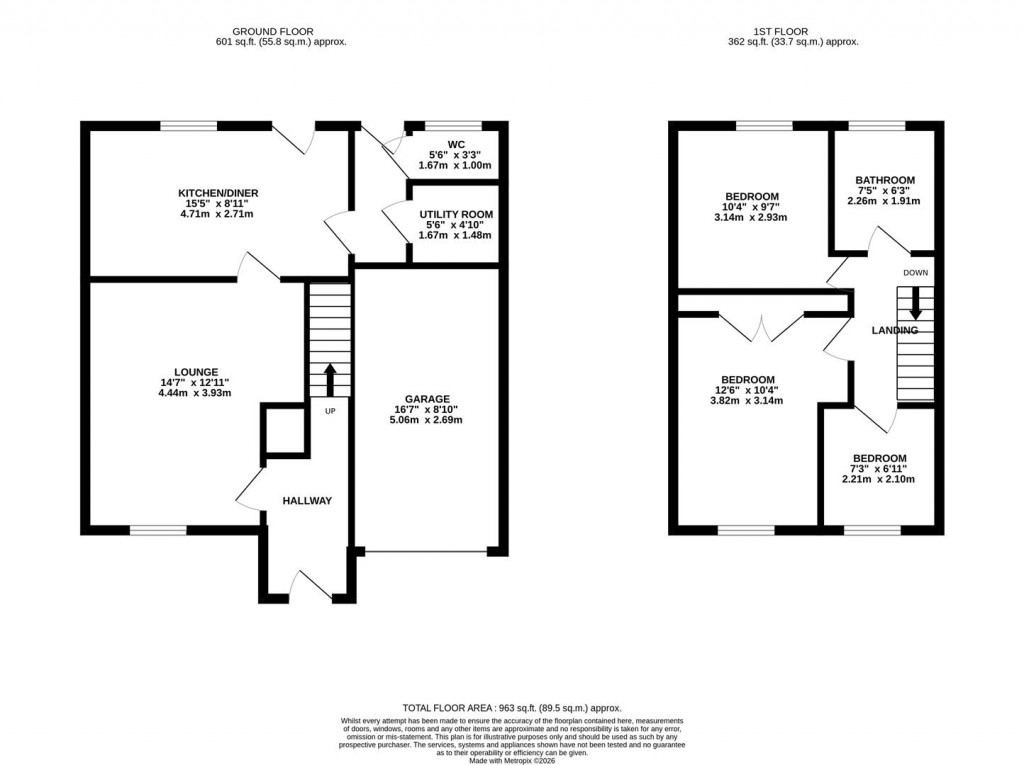 Floorplans For Brookside, Bozeat, Wellingborough