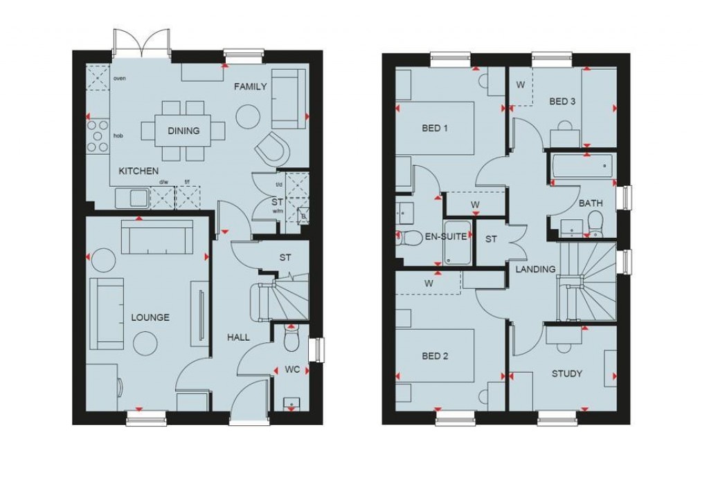 Floorplans For Tansy Road, Corby