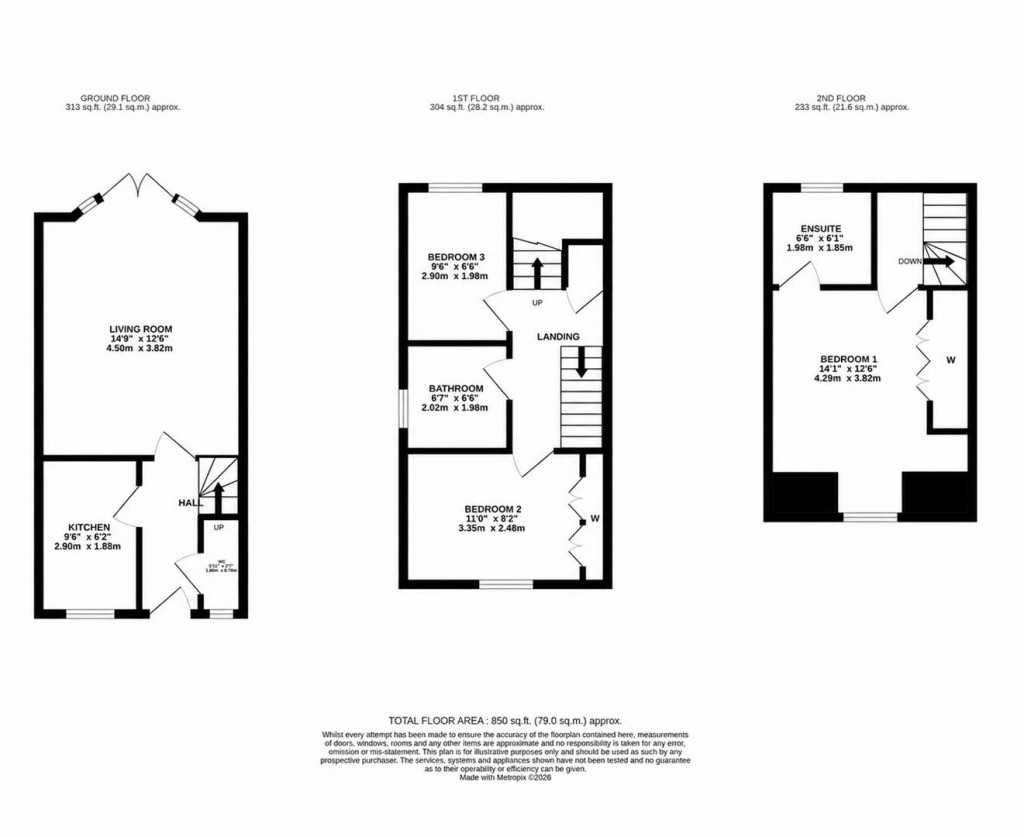 Floorplans For Hunt Close, Wellingborough