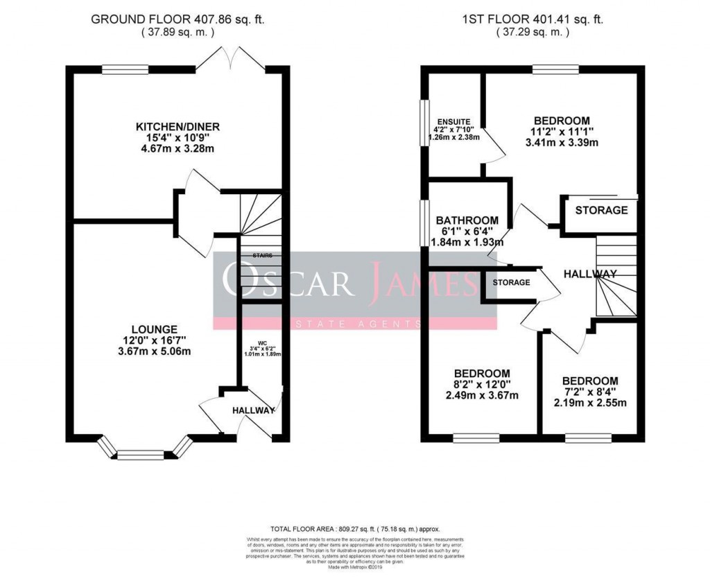 Floorplans For Kirby Street, Barton Seagrave, Kettering