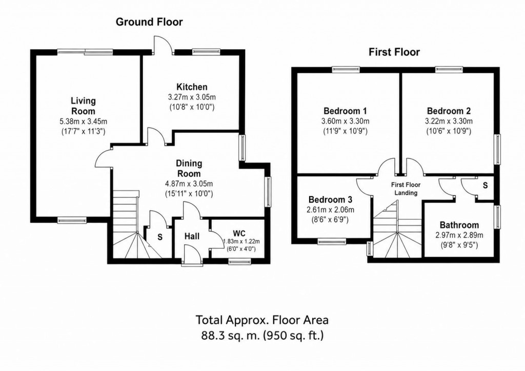 Floorplans For Browning Walk, Corby