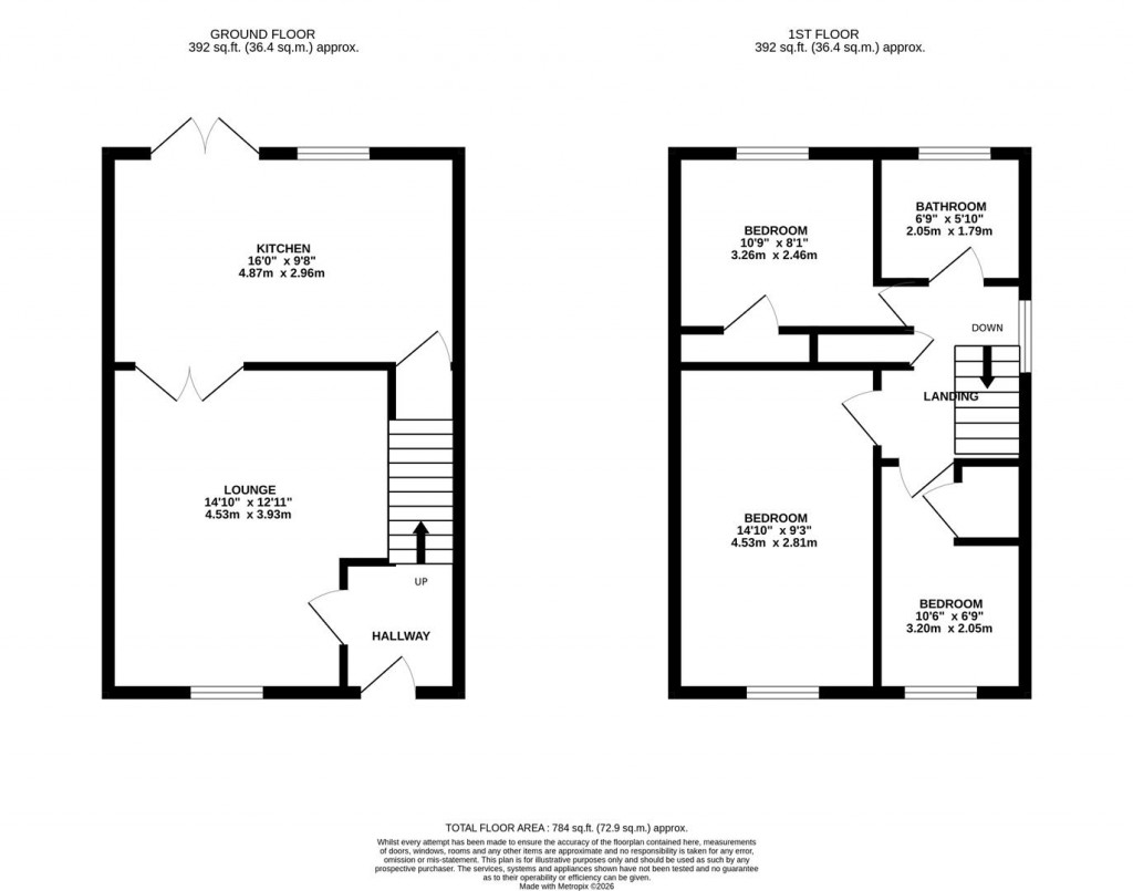 Floorplans For Moss Walk, Corby