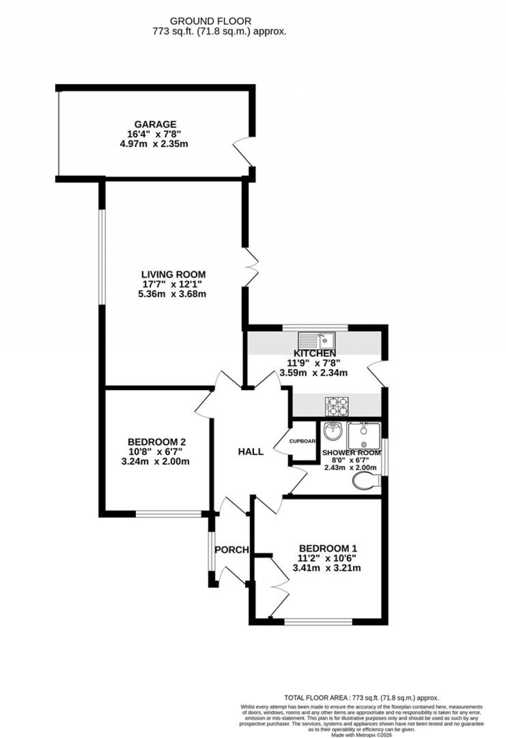 Floorplans For Grosvenor Way, Barton Seagrave